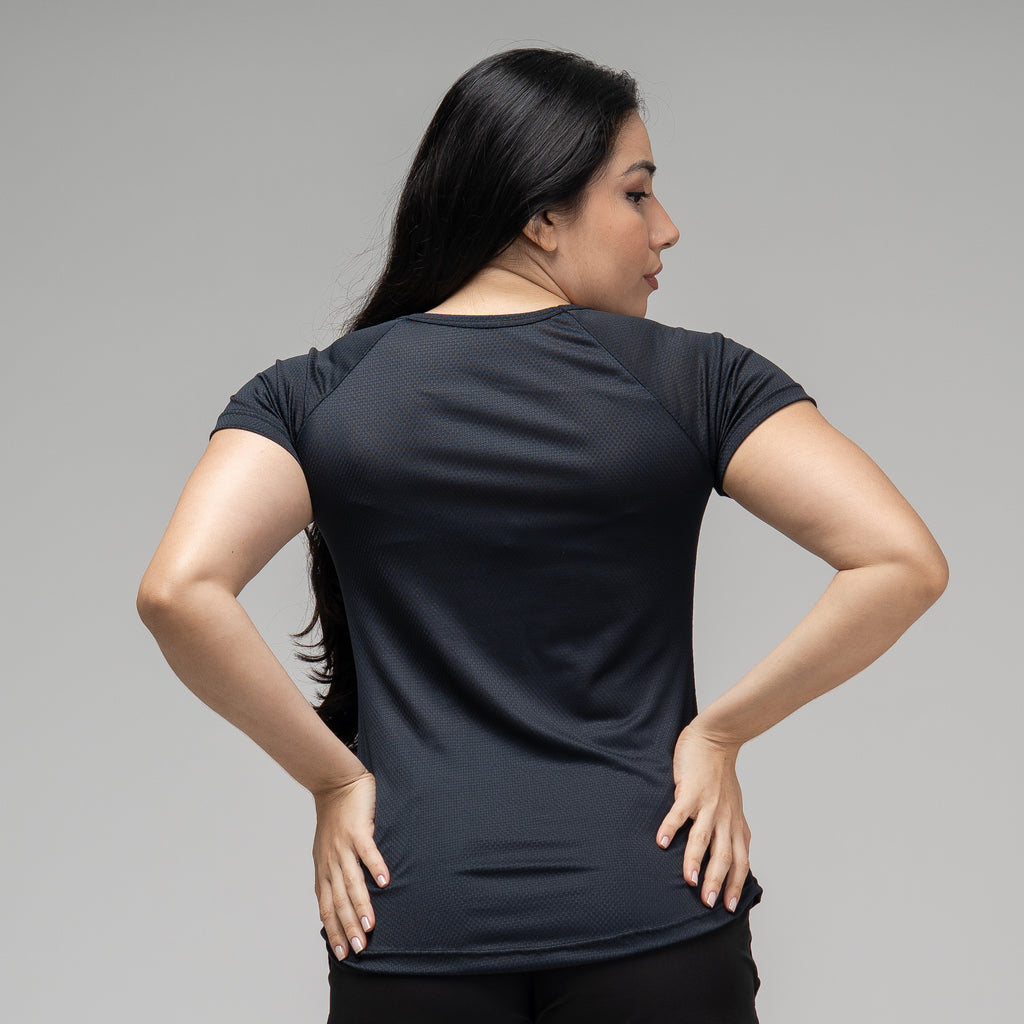 Camiseta Feminina Dry Fit Space Horizon Preto