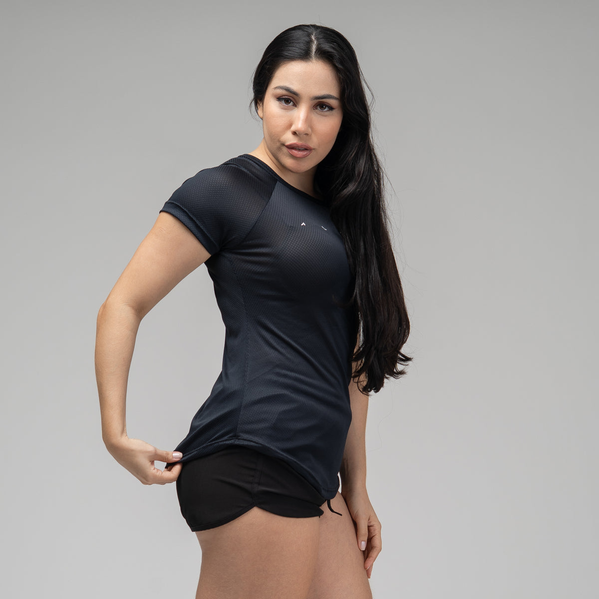 Camiseta Feminina Dry Fit Space Horizon Preto