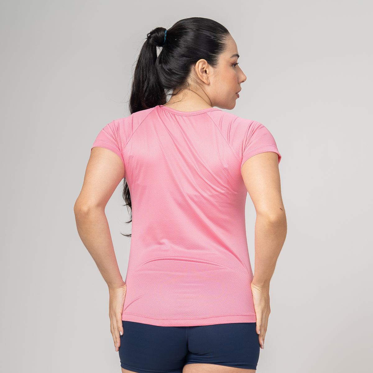 Camiseta Feminina Dry Fit Space Horizon Rosa Flamingo