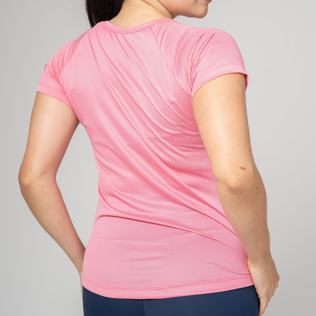Camiseta Feminina Dry Fit Space Horizon Rosa Flamingo