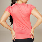 Camiseta Feminina Dry Fit Space Horizon Rosa Paraiso