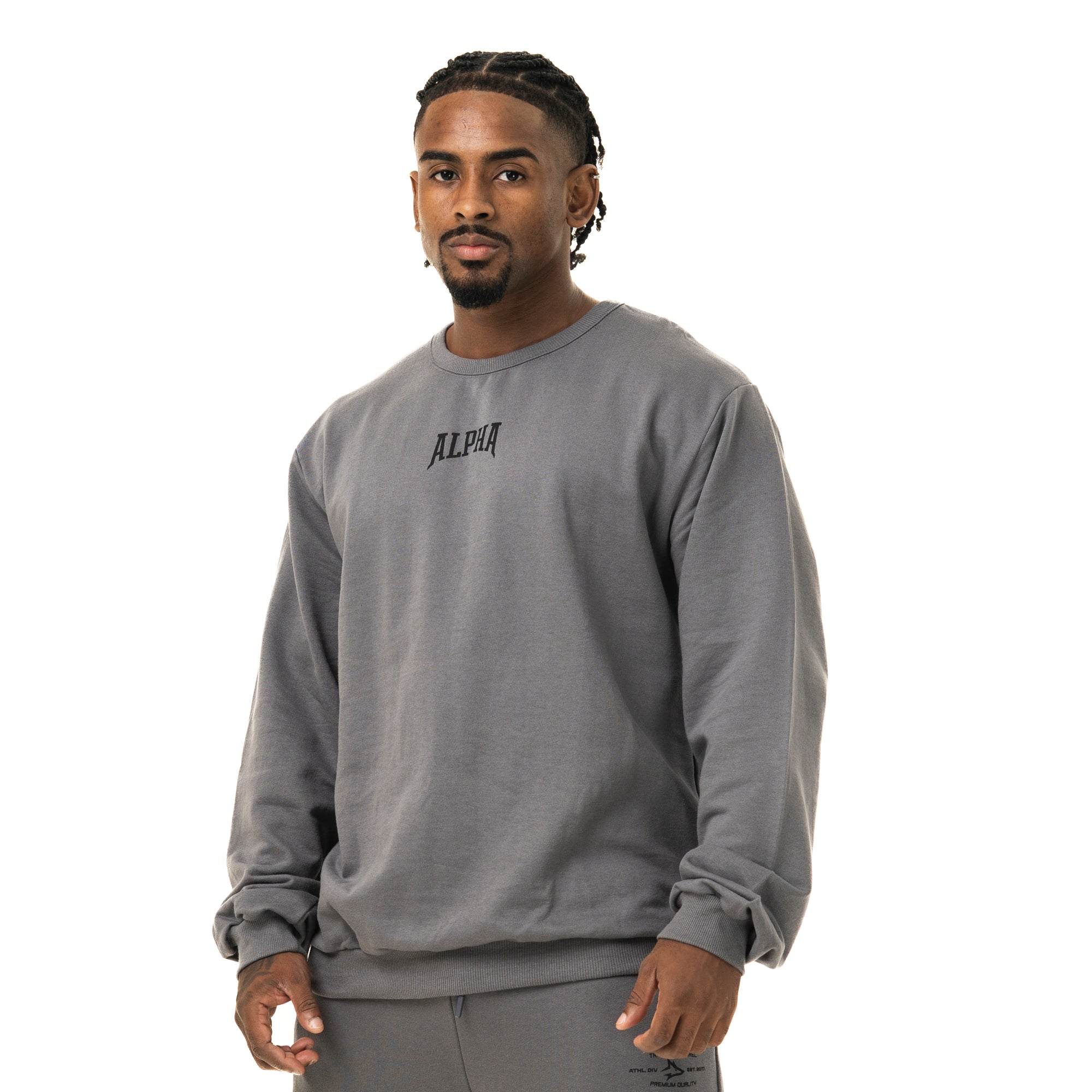 Camisa Moletom Manga Longa Chumbo Legacy