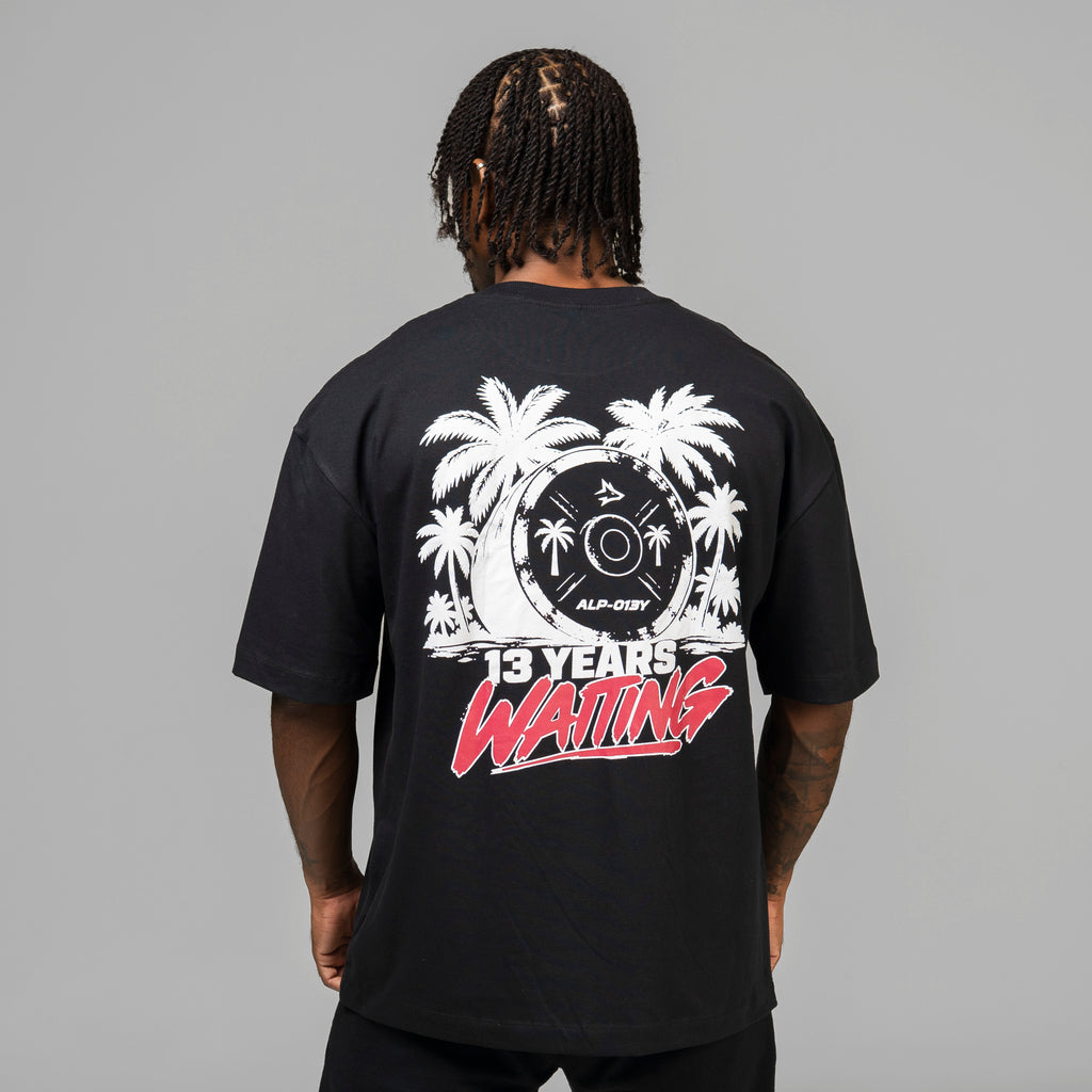 Camiseta Oversized Palm Coast Preto