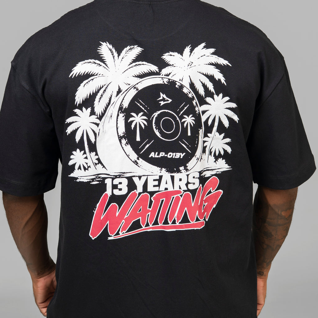 Camiseta Oversized Palm Coast Preto