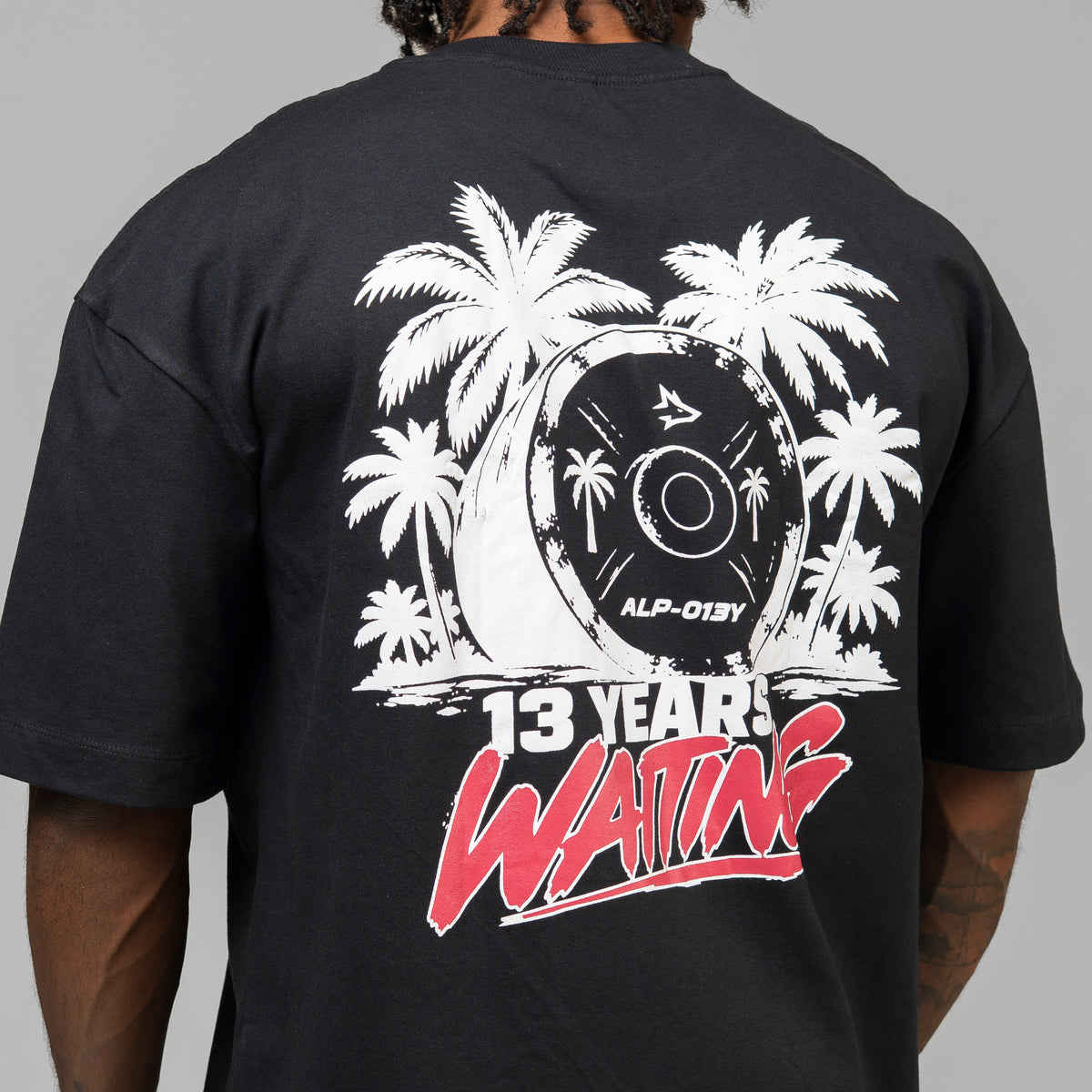 Camiseta Oversized Palm Coast Preto