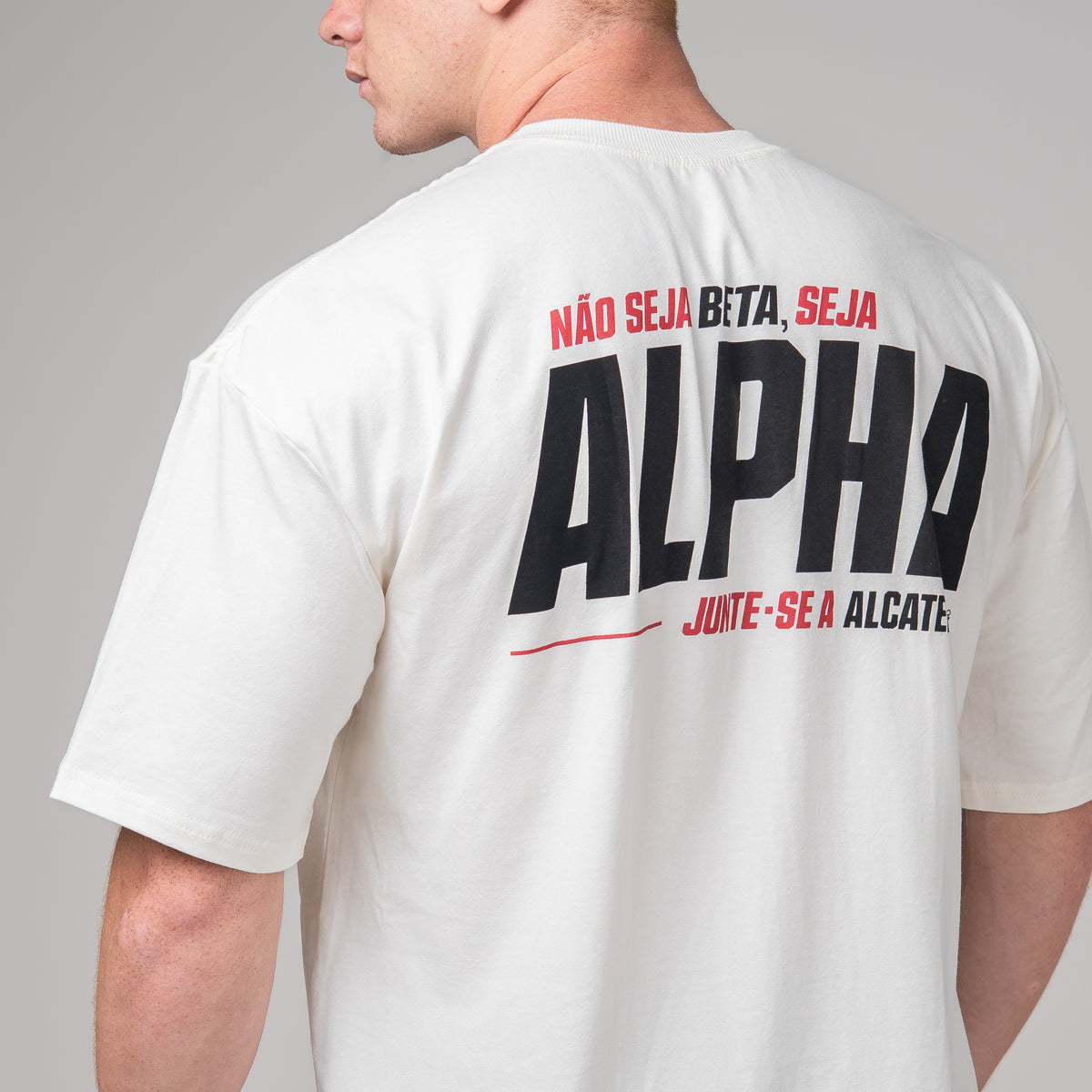 Camiseta Oversized Alfa Off White