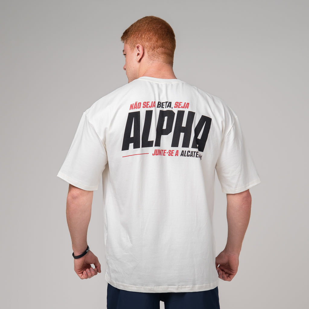 Camiseta Oversized Alfa Off White