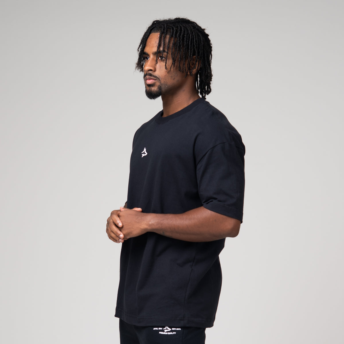 Camiseta Oversized Alfa Preto