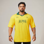 Camiseta Oversized Alpha Club Amarelo Clássico