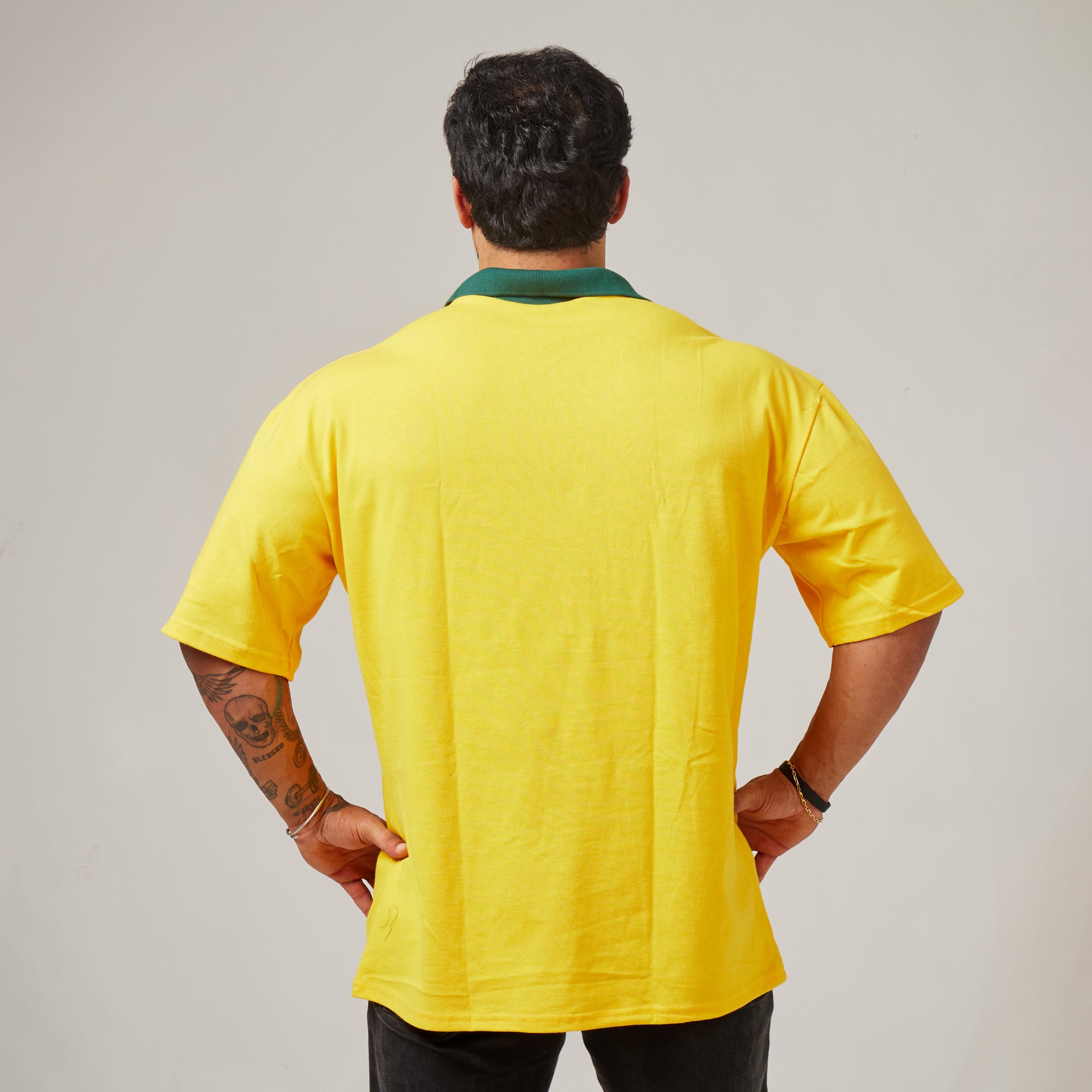 Camiseta Oversized Alpha Club Amarelo Clássico