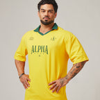 Camiseta Oversized Alpha Club Amarelo Clássico