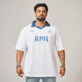 Camiseta Oversized Alpha Club Branco Origem