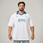 Camiseta Oversized Alpha Club Branco Origem