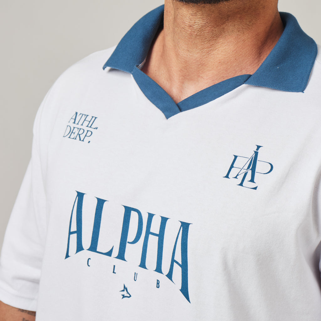 Camiseta Oversized Alpha Club Branco Origem