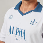 Camiseta Oversized Alpha Club Branco Origem