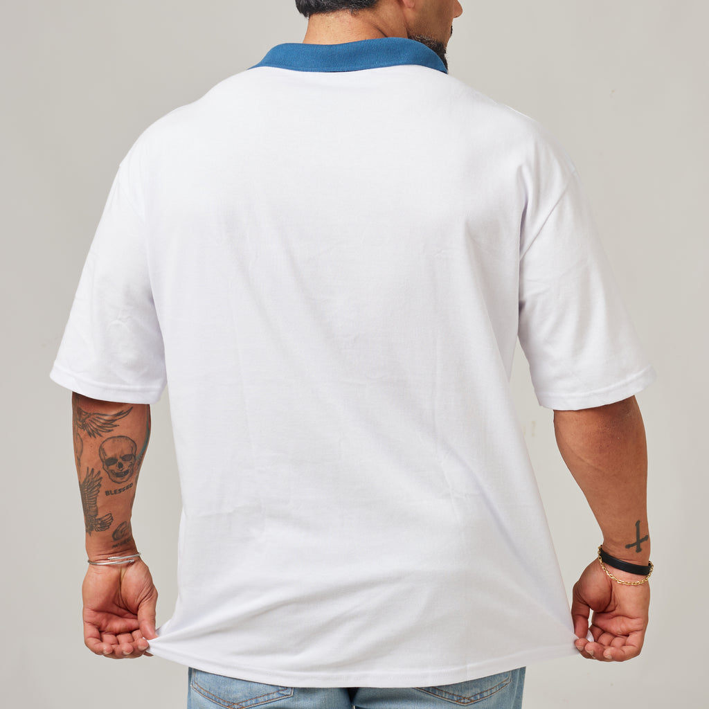 Camiseta Oversized Alpha Club Branco Origem
