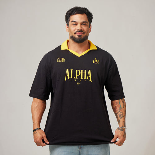 Camiseta Oversized Alpha Club Preto