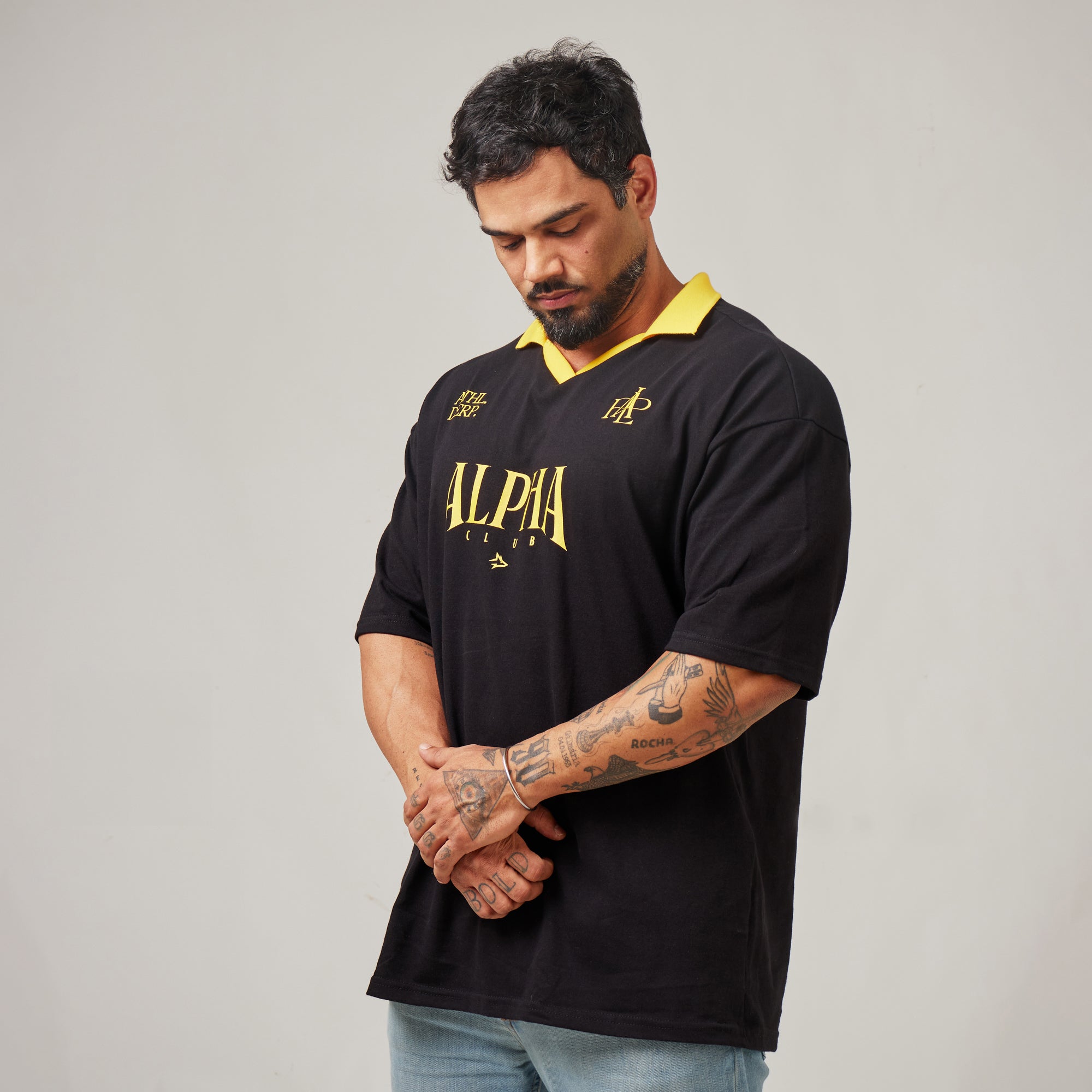 Camiseta Oversized Alpha Club Preto