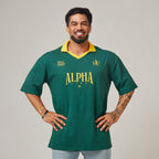 Camiseta Oversized Alpha Club Verde Bandeira