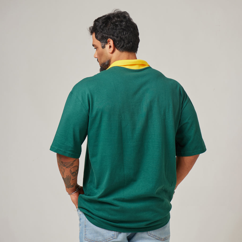 Camiseta Oversized Alpha Club Verde Bandeira