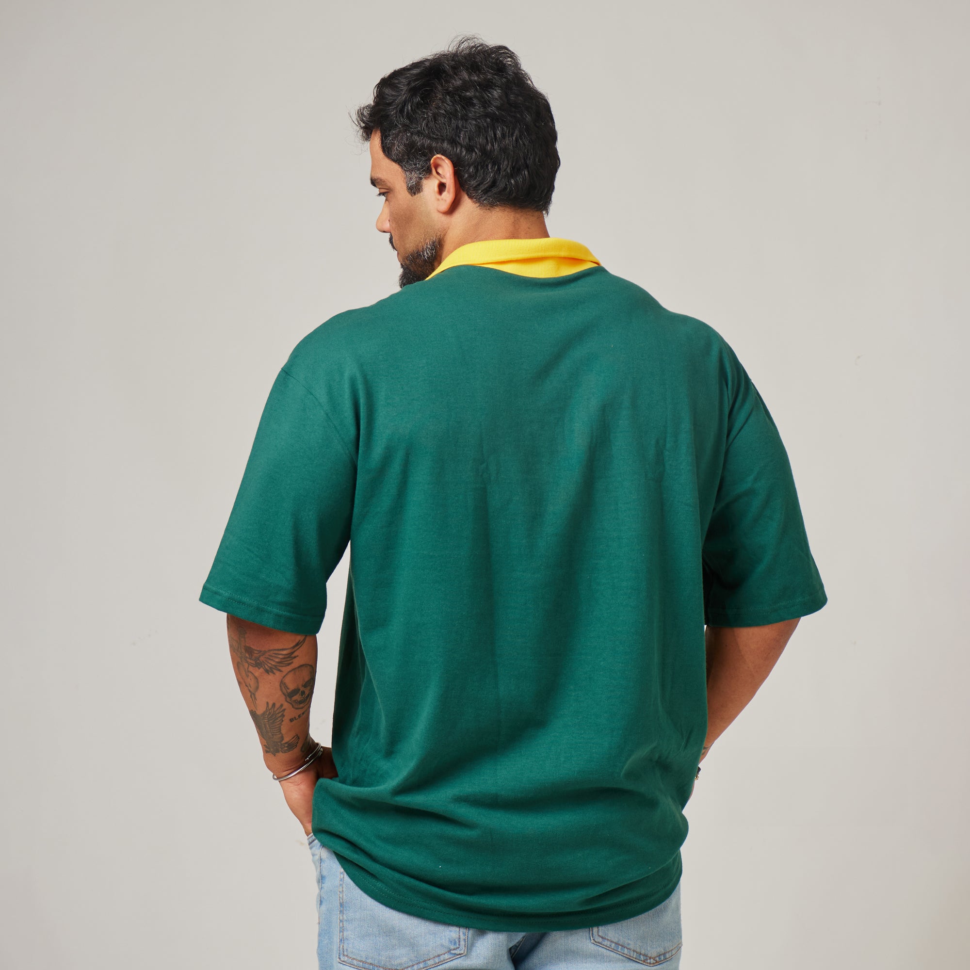 Camiseta Oversized Alpha Club Verde Bandeira