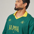 Camiseta Oversized Alpha Club Verde Bandeira