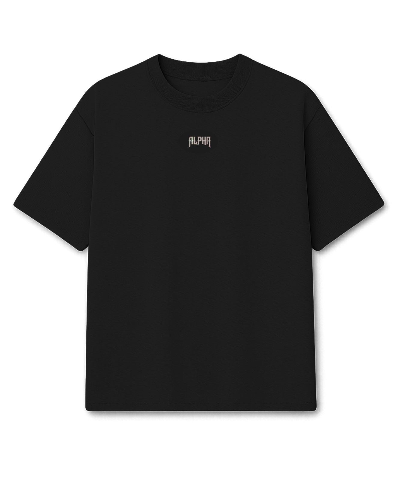 Camiseta Oversized Back Day Preto – Alpha