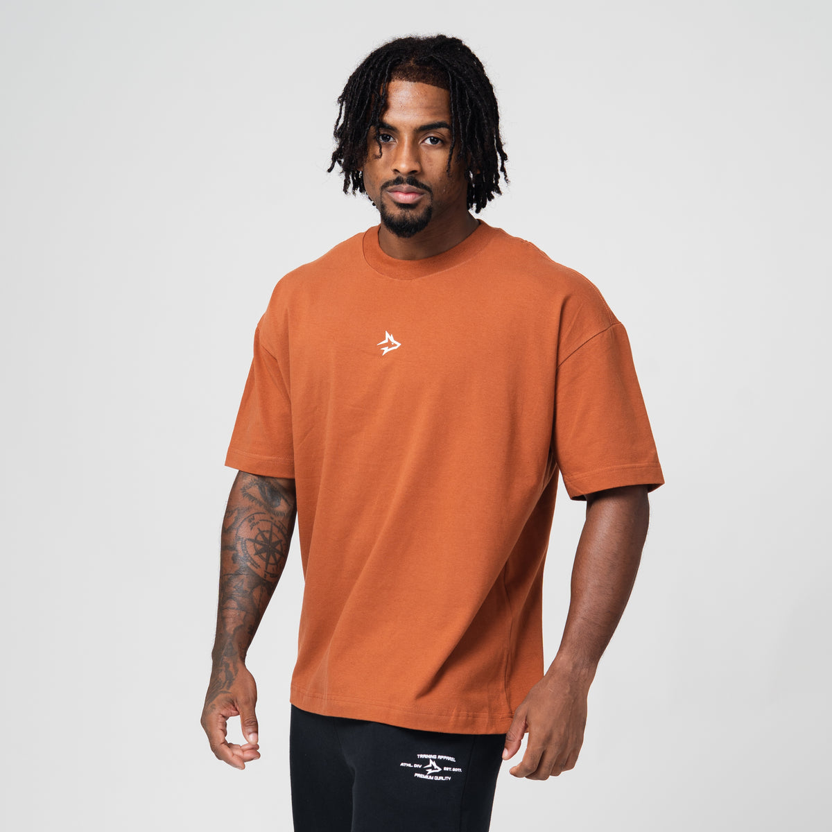 Camiseta Oversized Caffeine Marrom Telha
