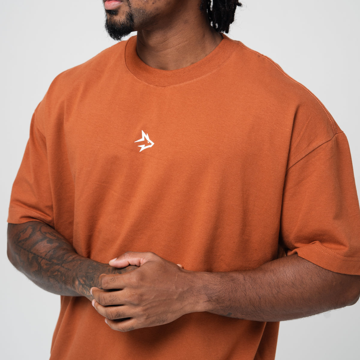Camiseta Oversized Caffeine Marrom Telha