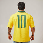 Camiseta Oversized Conquista Amarelo Clássico