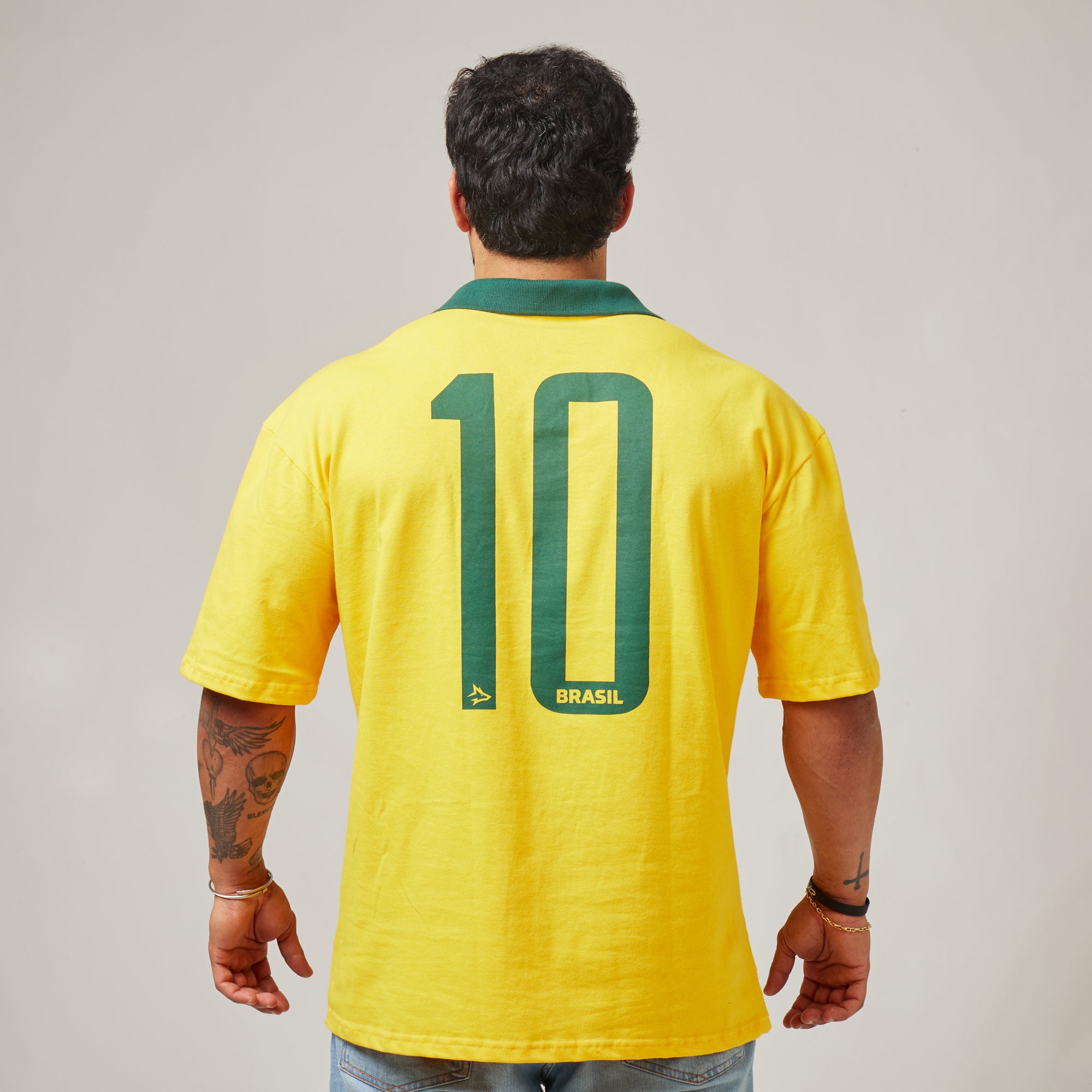 Camiseta Oversized Conquista Amarelo Clássico