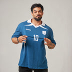 Camiseta Oversized Conquista Azul Vintage