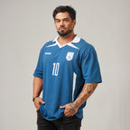 Camiseta Oversized Conquista Azul Vintage