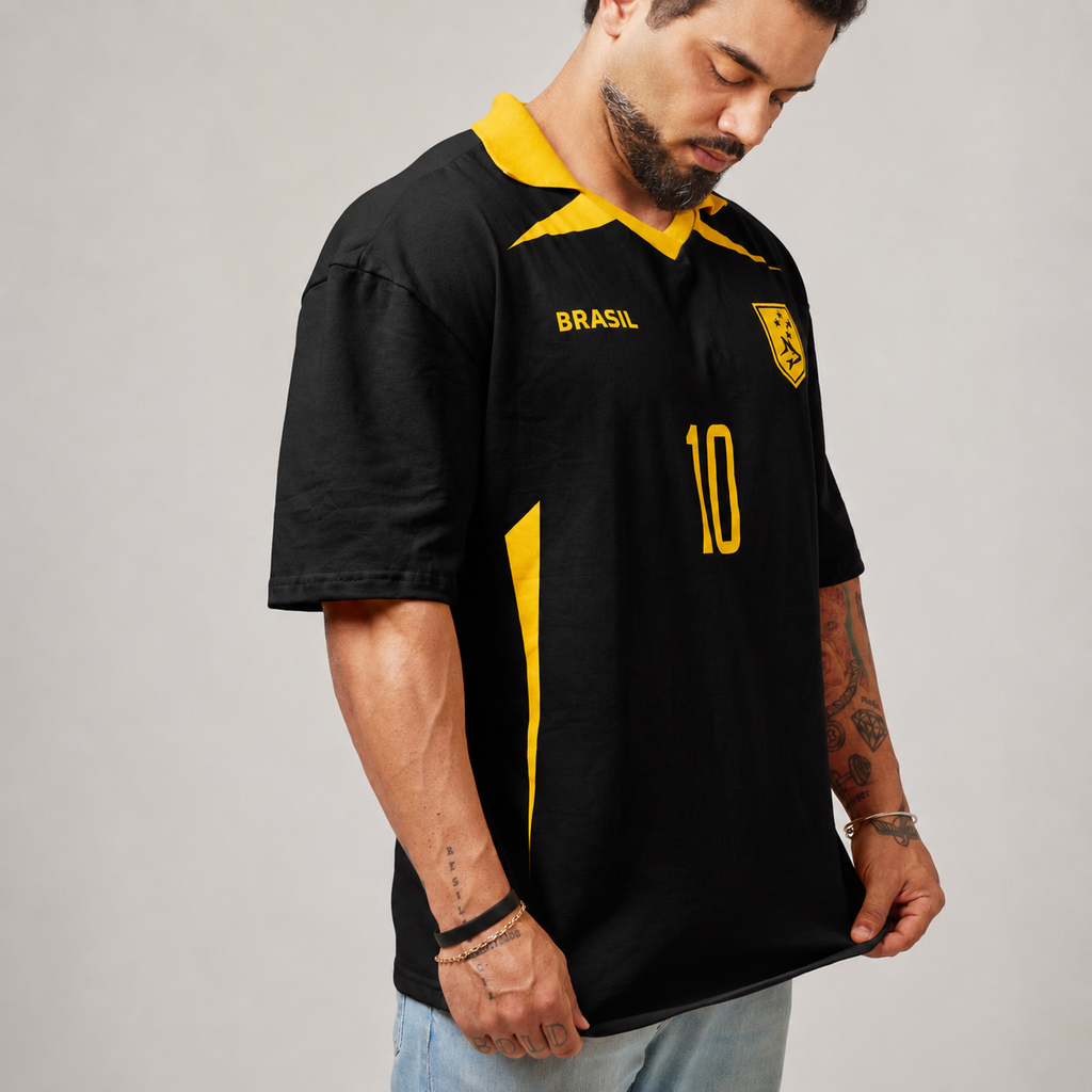 Camiseta Oversized Conquista Preto