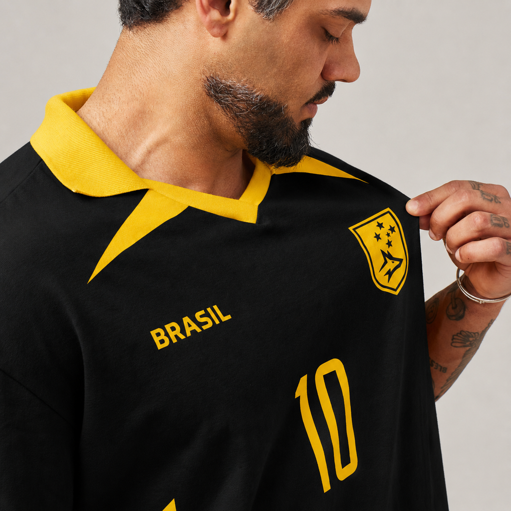 Camiseta Oversized Conquista Preto