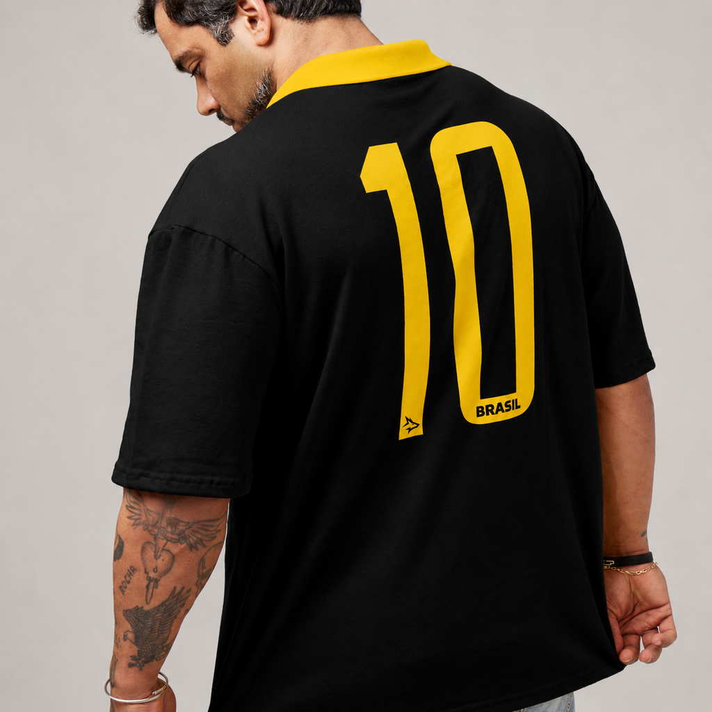 Camiseta Oversized Conquista Preto