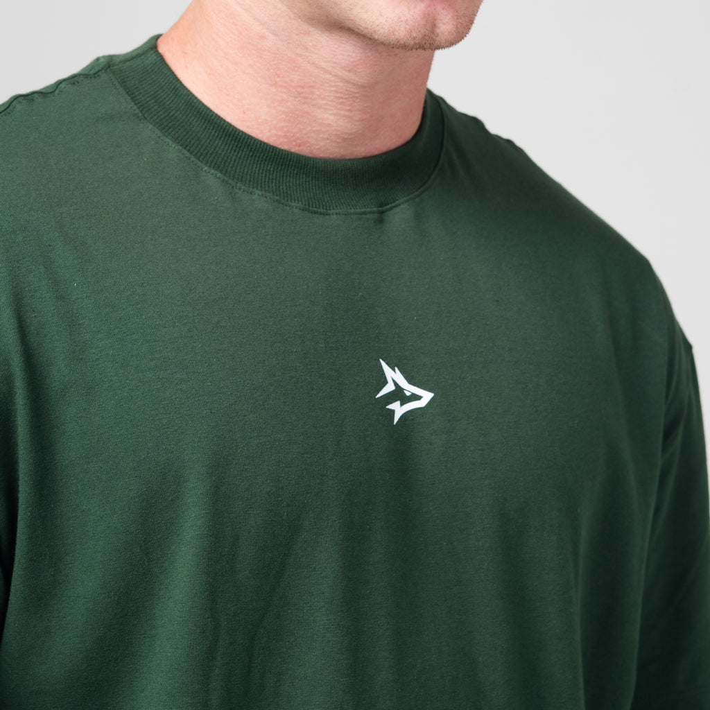 Camiseta Oversized Crushed Verde Musgo