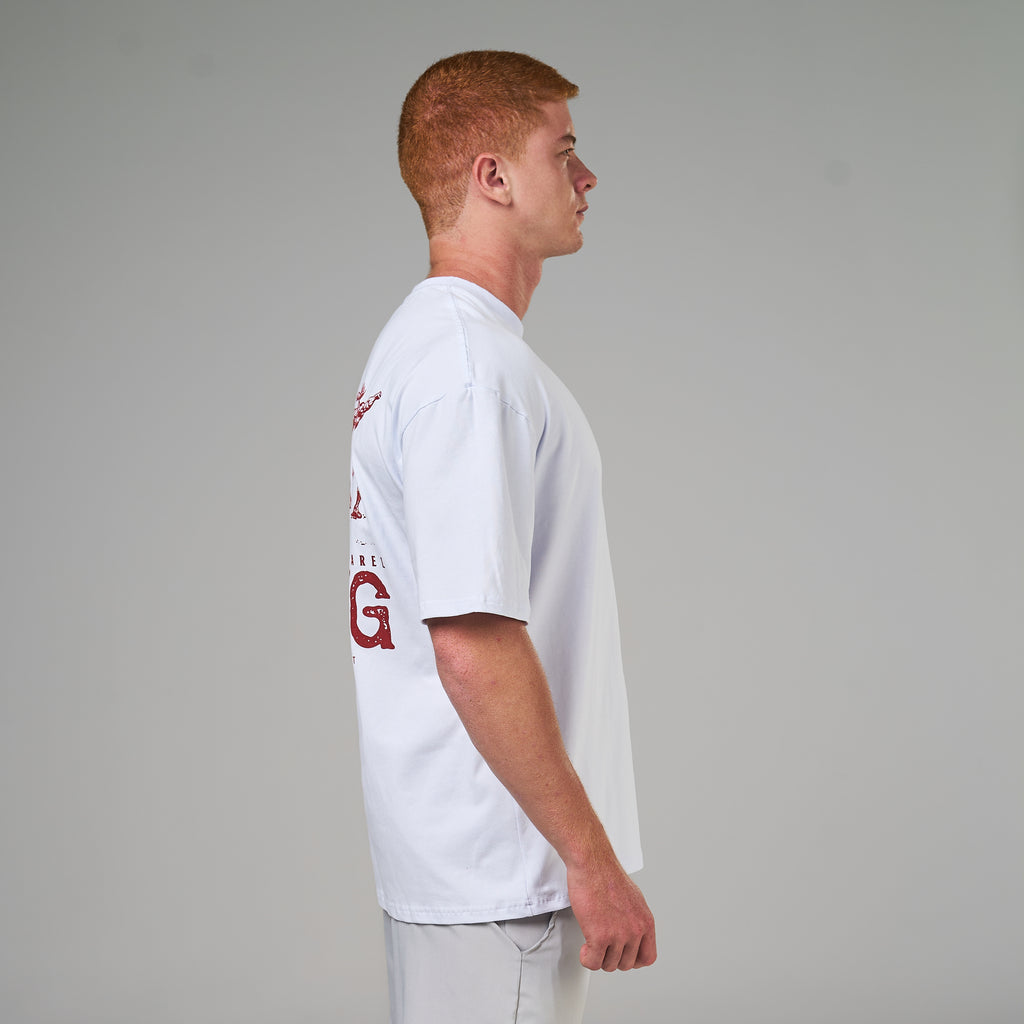 Camiseta Oversized Cutting Season Branco