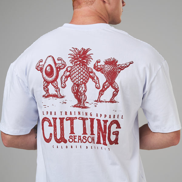Camiseta Oversized Cutting Season Branco