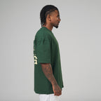 Camiseta Oversized Cutting Season Verde Musgo
