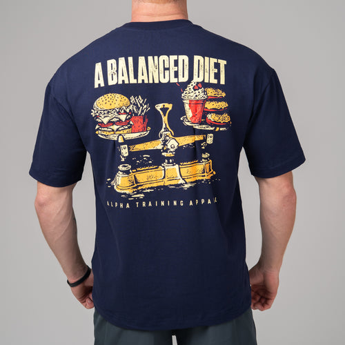 Camiseta Oversized Diet Azul Marinho