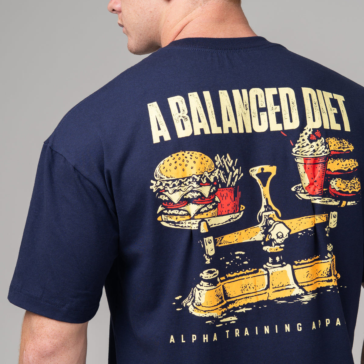 Camiseta Oversized Diet Azul Marinho