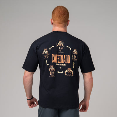 Camiseta Oversized Caffeine Preto