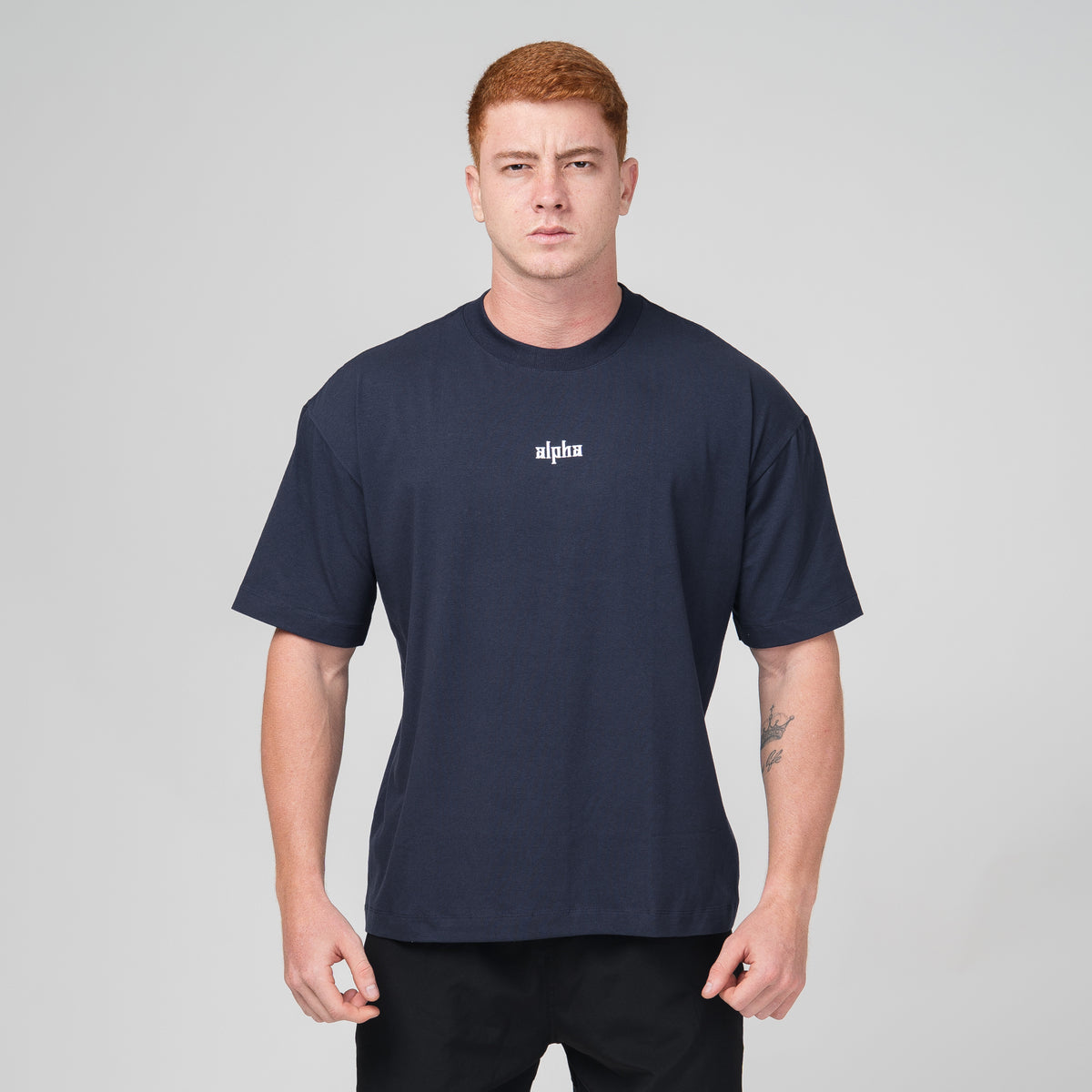 Camiseta Oversized Empire Azul Marinho
