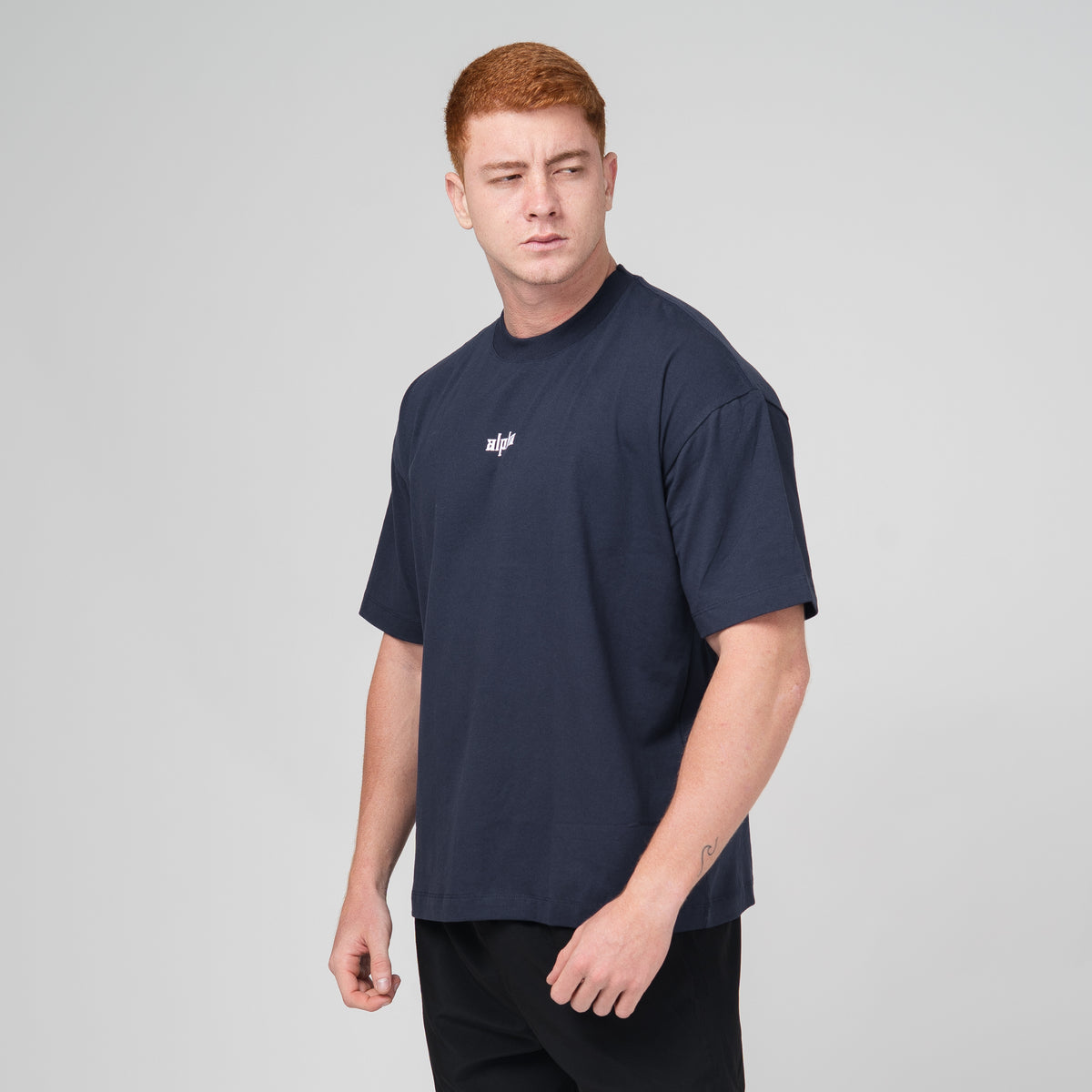 Camiseta Oversized Empire Azul Marinho