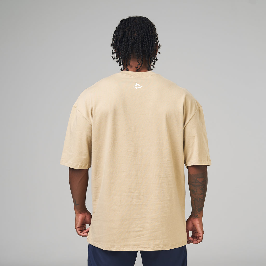 Camiseta Oversized Empire Bege Duna