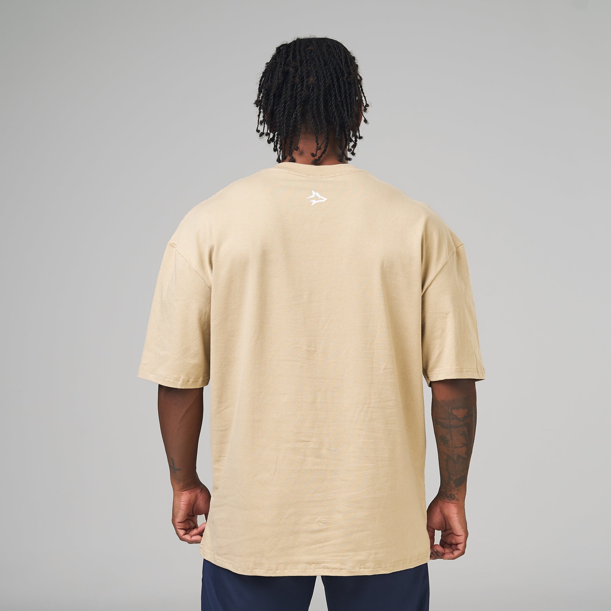 Camiseta Oversized Empire Bege Duna