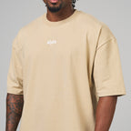 Camiseta Oversized Empire Bege Duna