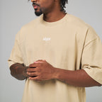Camiseta Oversized Empire Bege Duna