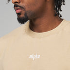 Camiseta Oversized Empire Bege Duna